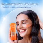 Lotus Herbals Safe Sun 3 In 1 Tinted Daily Sunscreen SPF 40 PA+++ | In Vivo Tested | Tinted Matte Look | UVA & UVB Protection | Non-Greasy | No White Cast | For All Skin Types | For Women & Men | 100g - Image 5