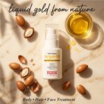 Habibs Pure Organic Moroccan Argan Oil for Hair, Skin, Nails, Cuticles, Face & Beards Cold Pressed, Unscented Vegan Non-GMO Gluten Free Argan Oil for Skin Moisture 30ML Pack of 1 - Image 3