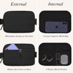 Fanny Pack for Women - Belt Bag Crossbody With Adjustable Strap - Fashion Cross Body Pack for Running, Black, Small, A - Image 3