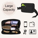Fanny Pack for Women - Belt Bag Crossbody With Adjustable Strap - Fashion Cross Body Pack for Running, Black, Small, A - Image 4