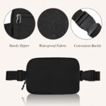 Fanny Pack for Women - Belt Bag Crossbody With Adjustable Strap - Fashion Cross Body Pack for Running, Black, Small, A - Image 5