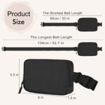 Fanny Pack for Women - Belt Bag Crossbody With Adjustable Strap - Fashion Cross Body Pack for Running, Black, Small, A - Image 6