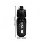 Flip-Top Cap Bike Press Bottle Grippy Middle Cycling Water Tall Cylindrical Sports Gear Printed Logo For Workouts, Black | Hydration Fitness Equipment & Running Yoga Sporting - Image 7