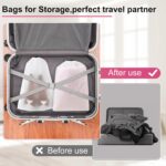 Vivinin 18 Pack White Translucent Polyethylene Shoe Bags, 15.7in x 11.8in, Drawstring Closure, Multi-Purpose Travel Storage Bags for Shoes, Clothes, Toiletries, etc. (White) - Image 6