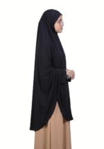 Women's Premium Sarina Crystal Namaz Hijab | Readymade Namazi Scarf & Rumali for Daily Prayer | Soft & Lightweight Islamic Prayer Wear - Image 3