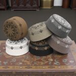 Designer Muslim Namaz Cap | Arabic Pattern Embroidery Islamic Topi | Premium Skull Cap for Men - Image 5