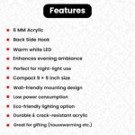 Islamic LED Wall Lights for Home,Namaz Corner, Masjid | Flower Shape Gold Light Wall Lamps for Islamic Spiritual Wall Decor | House Warming Religious Gifts Wall Decor (Allahu) - Image 9