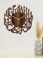 Freny Exim 10" Inch Wooden Wall Clock (Wenge, Small Size, 25cm x 25cm)-005 - Image 3