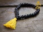 Natural Ebony Wood (Karungali Kattai) Religious Japa Mala Malai for Meditation & Chanting 27+1 Beads with tassel (Wrist Mala) - Image 3