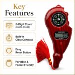 Digital Jaap Counter Ring with Display, Naam Jap Counter Machine for Mantra Counting, Mala Jaap Counter, NAM Jap Counter, Tasbeeh Counter Ring, 5 Digit Chanting Count Machine for Prayer & Meditation - Image 6