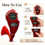 Digital Jaap Counter Ring with Display, Naam Jap Counter Machine for Mantra Counting, Mala Jaap Counter, NAM Jap Counter, Tasbeeh Counter Ring, 5 Digit Chanting Count Machine for Prayer & Meditation - Image 7