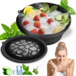 LUMONY® (Pack of 2) Ice Face Bowl Silicone Face Ice Bowl For Ice With Built-In Ice Tray Collapsible Face Tub For Ice Bath, Facial Ice Plunge Bowl Ice Water Facials at Home Women & Men - Image 3