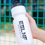 Flip-Top Cap Bike Press Bottle Grippy Middle Cycling Water Tall Cylindrical Sports Gear Printed Logo For Workouts, Yellow | Hydration Fitness Equipment & Running Yoga Sporting - Image 7