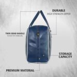 Nautica Unisex 25L Duffle Bag for Travel & Gym | Premium PU Leather | Sturdy Base & Organized Storage | Durable, Versatile Weekender for Men & Women - Image 5
