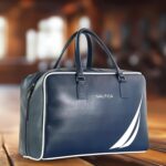 Nautica Unisex 25L Duffle Bag for Travel & Gym | Premium PU Leather | Sturdy Base & Organized Storage | Durable, Versatile Weekender for Men & Women - Image 7