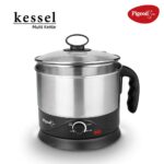 Pigeon by Stovekraft Kessel 1.2-Litre Multi-Purpose Kettle (Silver) 600W, Black & Pigeon by Stovekraft Joy Rice Cooker with Single pot, 1 litres. A smart Rice Cooker for your own kitchen (White) - Image 4