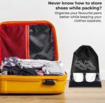 Shoe Bag for Travel Bag for Man & Women Shoe Cover for Storage at Home Gym Reusable Travelling Accessories Organizer Pouch Travel Essentials Footwear Bags for Travelling (Pack of 6) - Image 7