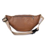 K London Leather Tan Men Women Waist Bag Fanny Bag Travel Pouch Passport Holder (1446_Tan) - Image 6