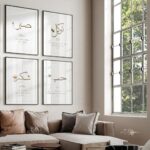 VIBBES Sabr Shukr Tawakkul Hub Arabic Calligraphy Framed Wall Art, Set of 4, Islamic Home Decor (Medium - 14x10 Inches, Black) - Image 4