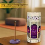 Bambooless Incense Sticks | 160 Low Smoke, Flower-Based, Organic Agarbatti | with Ceramic Holder | for Pooja & Meditation | Rose, Jasmine, Patchouli, Sandalwood (Pack of 4) - Image 6