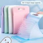 KESI Ornaments 13-Pocket A4 Vertical Expanding File Folder – Letter Size Accordion Document Organizer – Multi-Layer Portable File Bag for School, Office, Home, Students & Stationery Use (Multicolor) - Image 3