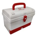 Seven Moon First Aid Box for Home & Office Large Capacity Medical Storage Organizer with Handle, Lock & Compartments Portable Plastic Emergency Medicine Kit Box (Random Color) - Image 3