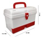 Seven Moon First Aid Box for Home & Office Large Capacity Medical Storage Organizer with Handle, Lock & Compartments Portable Plastic Emergency Medicine Kit Box (Random Color) - Image 4