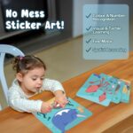Binca Dotties Dot Art Activity Kit, 750+ Stickers, Underwater Animals Mess-Free Activities, DIY Dot Sticker Art for Toddlers, Kids Travel Activities, Craft Kits & Gifts for Boys & Girls Ages 4,5,6,7 - Image 6