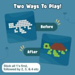 Binca Dotties Dot Art Activity Kit, 750+ Stickers, Underwater Animals Mess-Free Activities, DIY Dot Sticker Art for Toddlers, Kids Travel Activities, Craft Kits & Gifts for Boys & Girls Ages 4,5,6,7 - Image 7