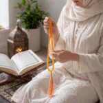 FAF Glass Tasbeeh Manual Counter – 99 Islamic Prayer Beads | Tasbih for Muslims, Dhikr/Misbahah/Zikr Beads | Glass Tasbeeh Mala for Men & Women, Ramadan & Eid Islamic Gift (Golden) - Image 3