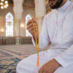 FAF Glass Tasbeeh Manual Counter – 99 Islamic Prayer Beads | Tasbih for Muslims, Dhikr/Misbahah/Zikr Beads | Glass Tasbeeh Mala for Men & Women, Ramadan & Eid Islamic Gift (Golden) - Image 4