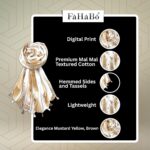 Iconic Collection Cotton Textured with Tassels Scarf Stole for Women - Image 3