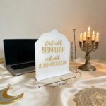 Curious Button Wooden Bismillah to Alhamdulillah Wooden Tabletop Sign – Islamic Home Decor Ornament for Ramadan and Eid Home Decor (7.87X5.9 Inch) - Image 6