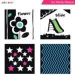 Jolly Kids Baby’s First High Contrast Book – Set of 4 for Newborns 0–12 Months | Black & White Visual Stimulation Board Books | Baby Friendly First Words & Early Brain Development Baby Book - Image 8