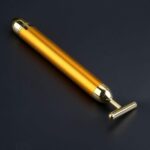 Gold Energy Vibration Facial Massage Roller | 24K Gold Electric Anti-Wrinkle Massager | Waterproof Face Roller for Forehead, Cheeks & Neck | Skin Tightening & Radiant Glow - Image 3