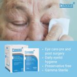 PERISAFE Sterile Eye Cleansing wipe | Normal Saline | Eye Care-Pre & Post Surgery | Daily Eyelid Hygiene | Preservative Free | Pack Of 20 Wipes - Image 3