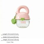 Carrying Handle Dog Water Bottle with Bowl Food-Grade Portable Rounded Shape Petcare for Dogs, Cherry Blossom Pink | Hydration Fitness Equipment & Gear Running Yoga Sporting - Image 7