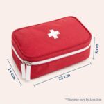 shyam Dealshub First Aid Kit Bag, Red Portable Emergency Medical Storage Case - Image 3