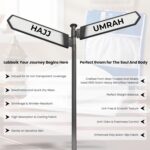 Men's Ihram Towel Set for Hajj and Umrah - 2PCS Hypoallergenic Premium Microfiber Ahram Towels (110x220cm) - Soft, Absorbent, Breathable, Unstitched - No Belt or Accessories - White - Image 7