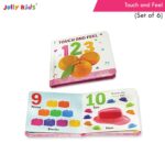 Jolly Kids Touch & Feel Picture Learning Books Set of 6 for Infants & Toddlers | Alphabet, Shapes, Colors, Numbers, First Words, Animals | Sensory ... For Babies And Toddlers Aged 0–24 Months) - Image 4