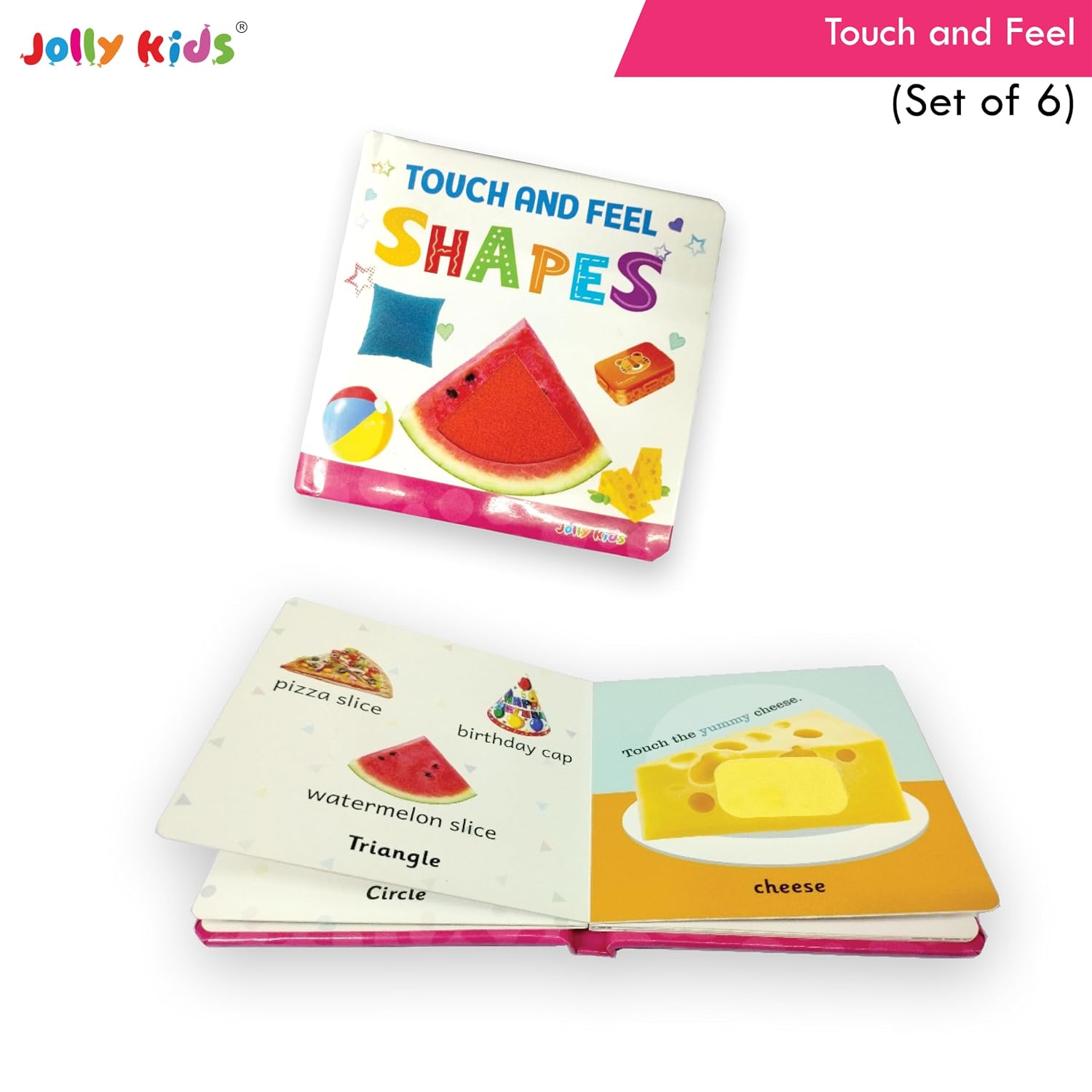Jolly Kids Touch & Feel Picture Learning Books Set of 6 for Infants & Toddlers | Alphabet, Shapes, Colors, Numbers, First Words, Animals | Sensory ... For Babies And Toddlers Aged 0–24 Months) - Image 9