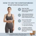 Lymphatic Brush for Face Massage – Big Size Lymphatic Contour Face Brush, Guasha Dry Brushing Tool for Daily Skincare Routine, Gentle Facial Massage Brush for Men & Women (Big) (Pack of 1) - Image 7