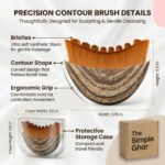 Lymphatic Brush for Face Massage – Big Size Lymphatic Contour Face Brush, Guasha Dry Brushing Tool for Daily Skincare Routine, Gentle Facial Massage Brush for Men & Women (Big) (Pack of 1) - Image 8