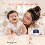 OLLEN Extra Thick Baby Wipes with Lid | Water-Based, Unscented & Gentle on Skin | Plant-Based Fabric | Aloe Vera & Chamomile (Pack of 4) - Image 8