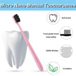 Soft Bristle Toothbrush, Micro Nano Manual Toothbrush for Protect Sensitive Gums, Oral Care Tongue Scraper Cleaner, Bad Breath Remove Reusable Tounge & Theeth Cleaner Set(Multicolor)... - Image 4