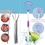 Soft Bristle Toothbrush, Micro Nano Manual Toothbrush for Protect Sensitive Gums, Oral Care Tongue Scraper Cleaner, Bad Breath Remove Reusable Tounge & Theeth Cleaner Set(Multicolor)... - Image 7