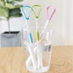 Soft Bristle Toothbrush, Micro Nano Manual Toothbrush for Protect Sensitive Gums, Oral Care Tongue Scraper Cleaner, Bad Breath Remove Reusable Tounge & Theeth Cleaner Set(Multicolor)... - Image 9
