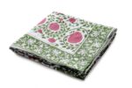 Ravaiyaa - Attitude is everything Hand Block Printed Cotton Long Stole Scarves Hijab Neck Wrap Scarf 71" X 21" Inch (Green Pink Floral) - Image 6