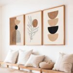 kotart Home Decor Boho Painting Decorative Wall Art poster With Frame For Living Room Bed Room Hotel Wall Decor Digital Reprint Set of 3 (19X25 inch) - Image 3