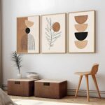 kotart Home Decor Boho Painting Decorative Wall Art poster With Frame For Living Room Bed Room Hotel Wall Decor Digital Reprint Set of 3 (19X25 inch) - Image 5